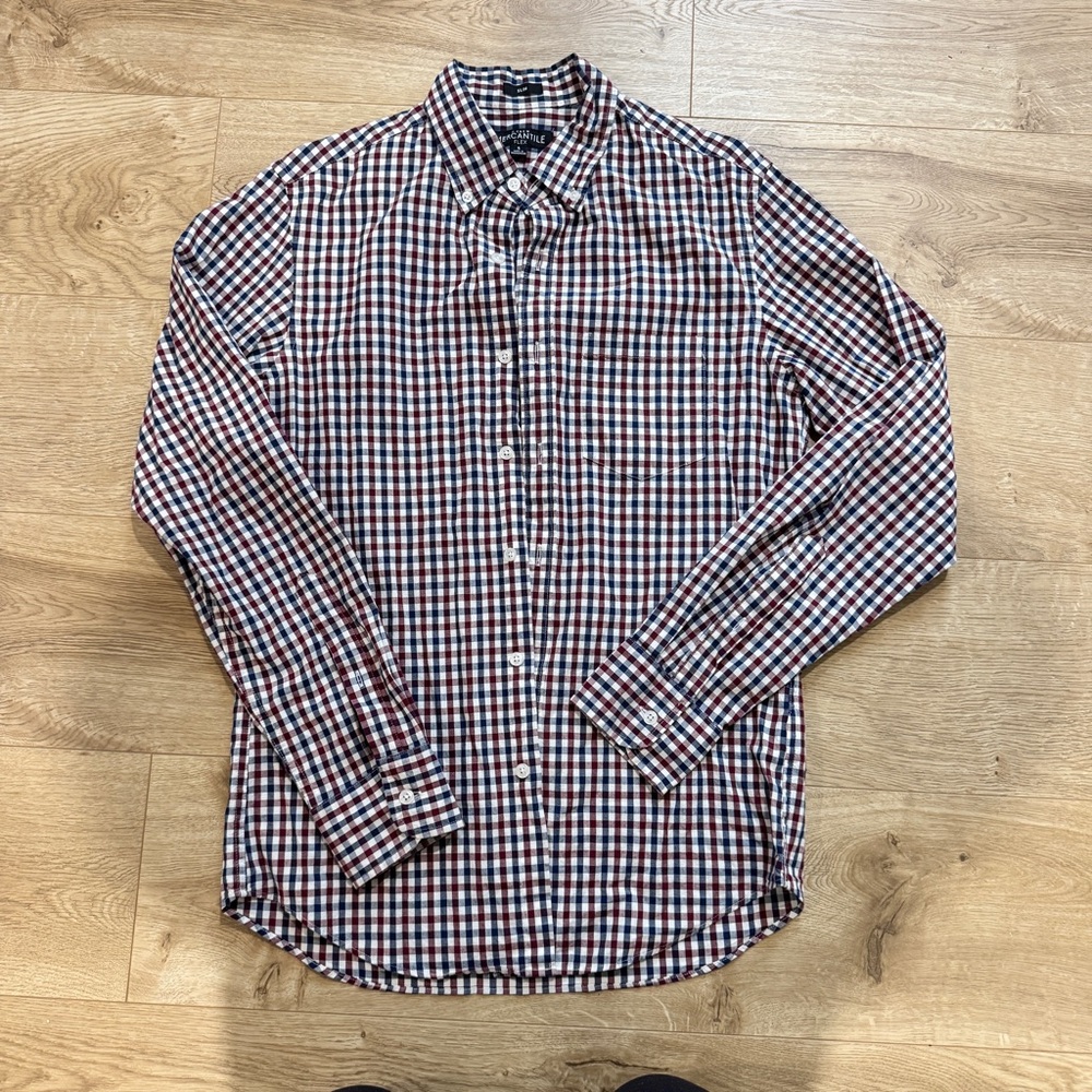 J crew Multicolor Checkered Button-Down Shirt